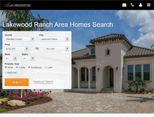 Tablet Screenshot of lakewoodranchlife.com